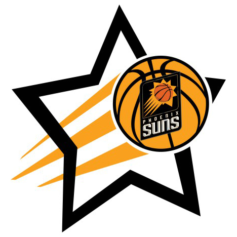 Phoenix Suns Basketball Goal Star logo iron on paper